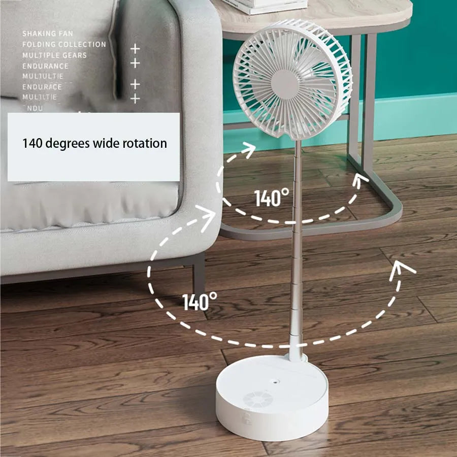 Rechargeable cooling fan with humidifier.